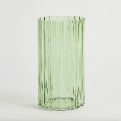 Lola Large Moss Green Glass Vase